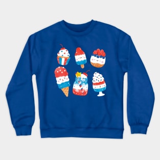 Red, White and Blue Desserts Crewneck Sweatshirt